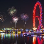 Great view of the London Eye Fireworks