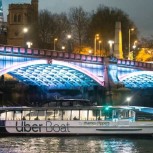 Uber Boat at Night