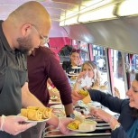 Pre-theatre London Afternoon Tea Bus