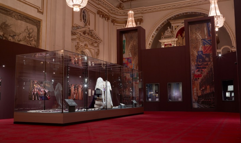 Coronation display in the Ballroom