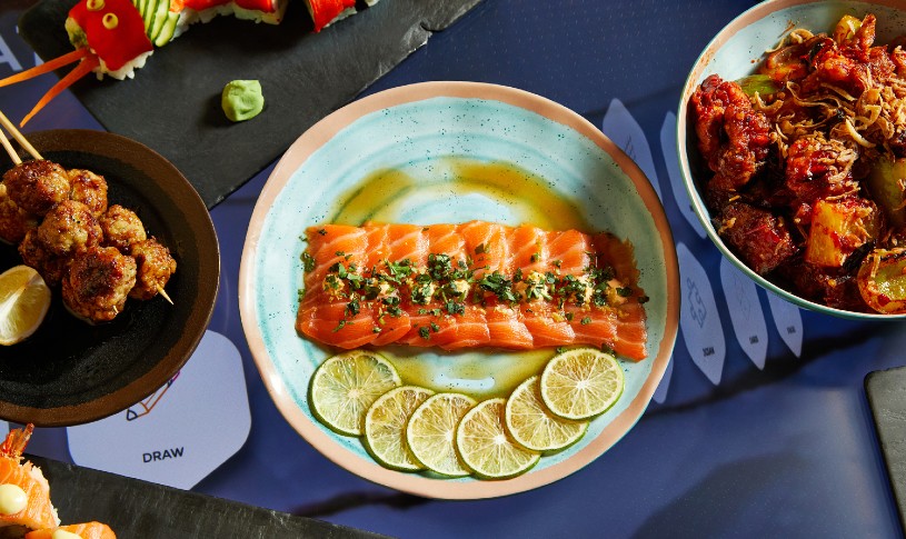 Salmon Tataki with Lime Marmalade