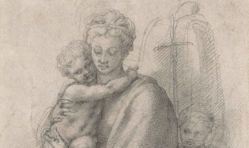 Michelangelo Buonarroti, The Virgin and Child with the young Baptist, c. 1532