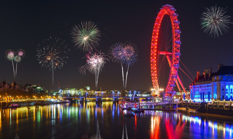 Great view of the London Eye Fireworks