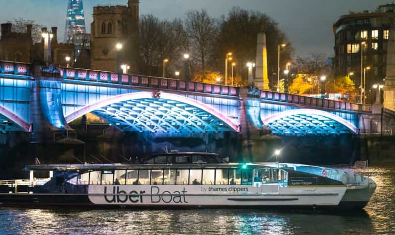 Uber Boat at Night