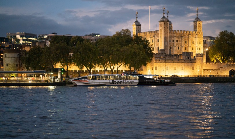 Uber Boat at Tower of London