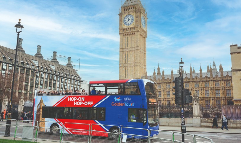 Hop-on Hop-off Bus at Big Ben